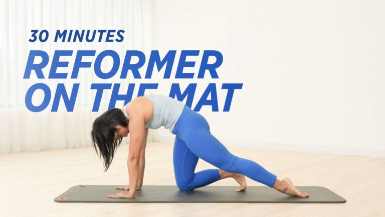 726 Reformer On The Mat Full Body Pilates With Hand Weights Beginner