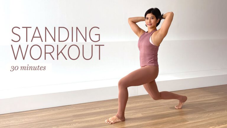 30 MINUTE PILATES STANDING WORKOUT Full Body Mixed Level Workout