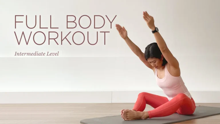 30 min Full Body Lively Flow Workout Intermediate Pilates Class